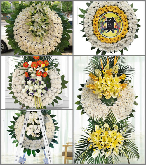 安徽芜湖市无为县泥汊镇幸福洲村花圈速递
